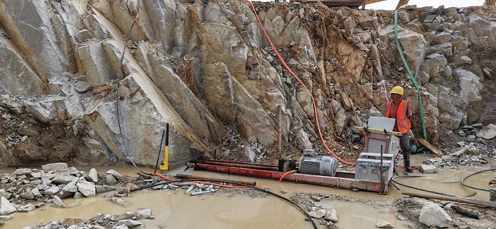 Horizontal Stone Core Drilling