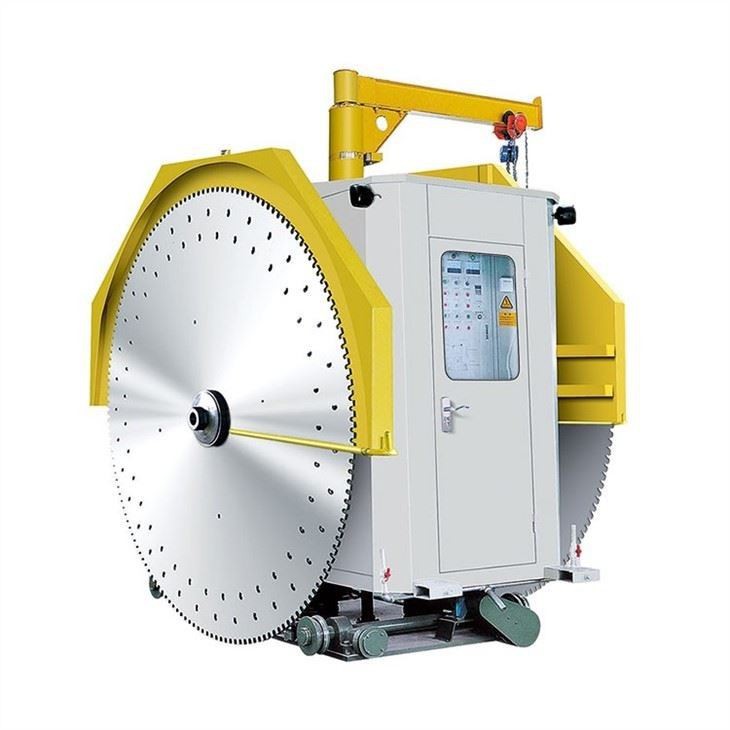 Double blade stone cutting machine